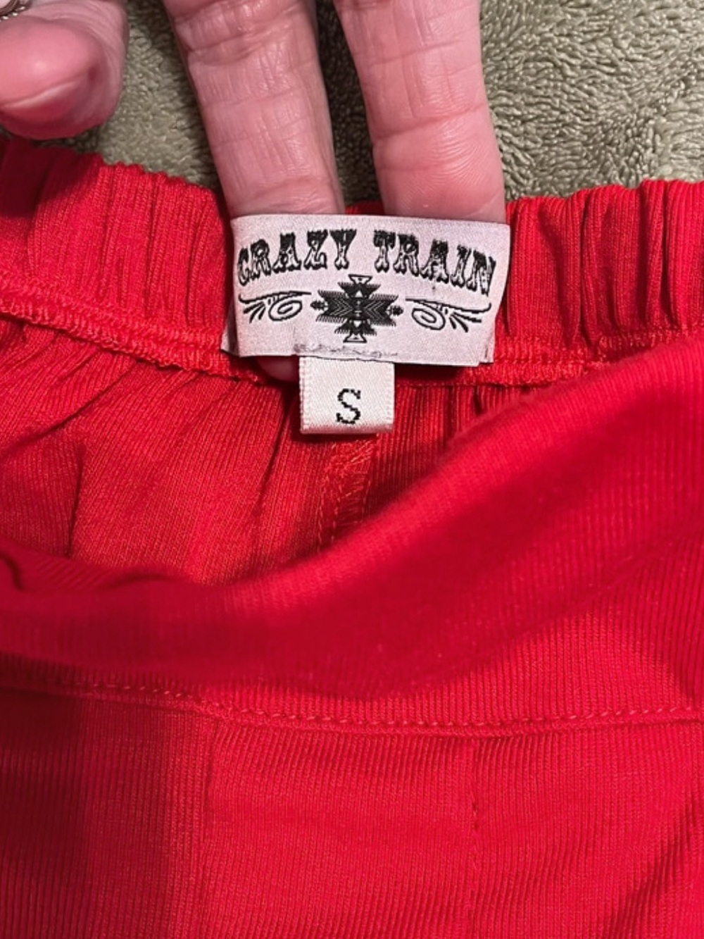 Holy Southern Chic! “Crazy Train” Red High Waist Fringe Shorts Western Boutiqe - Picture 7 of 10